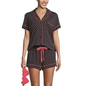 PJ Salvage Navy Pink Heart Set NEW SMALL